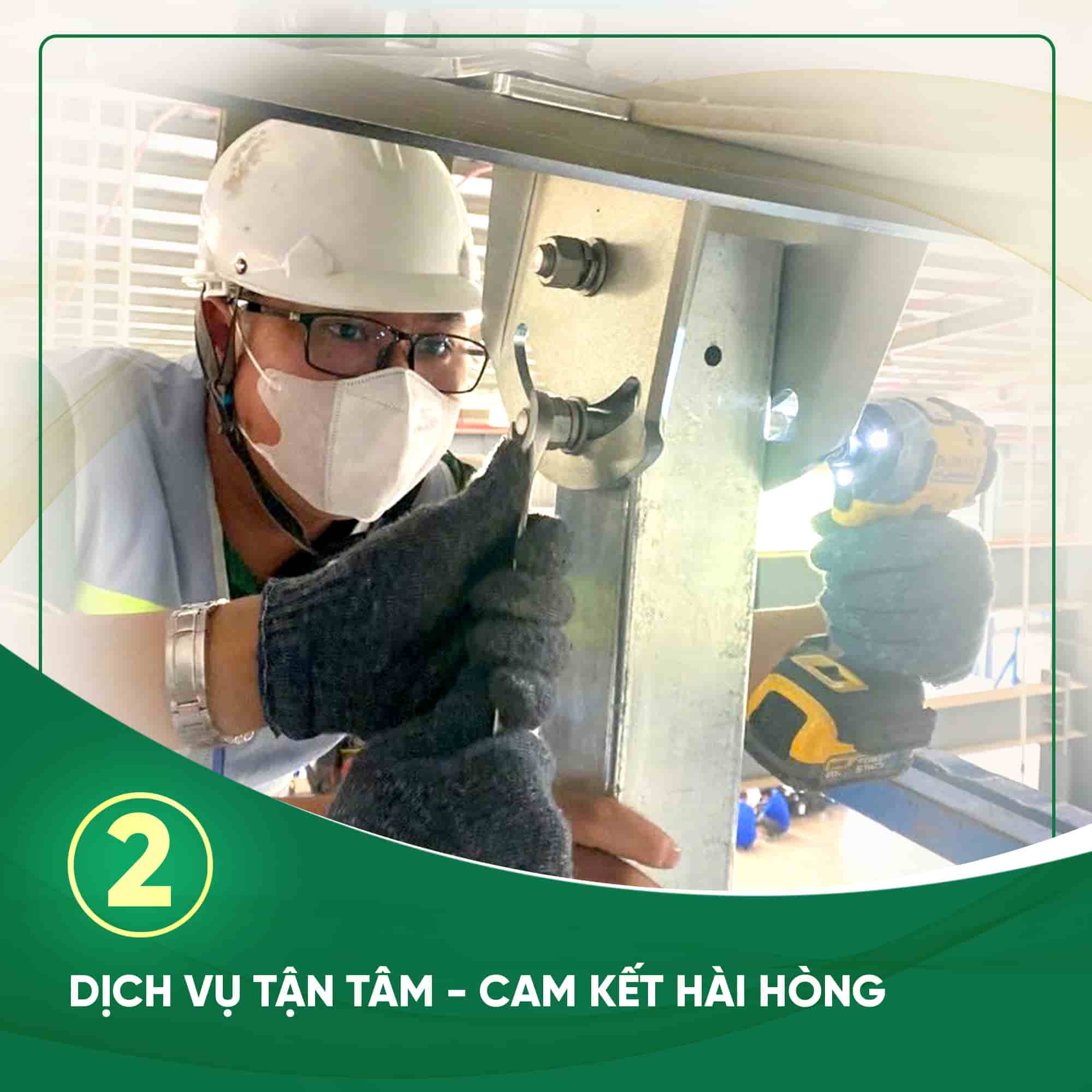 Dịch vụ tận tâm, cam kết hài lòng