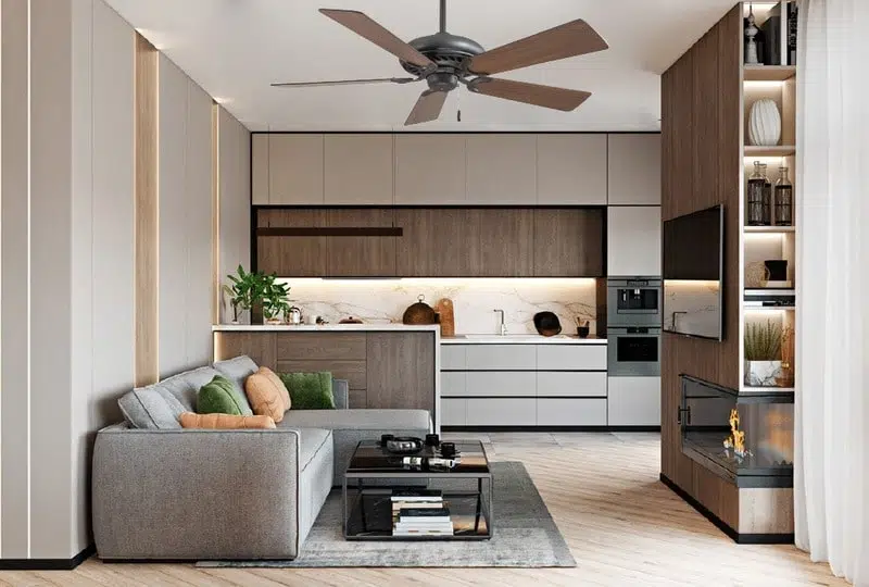 Quạt trần luồng gió tỏa rộng hơn, bao phủ không gian lớn