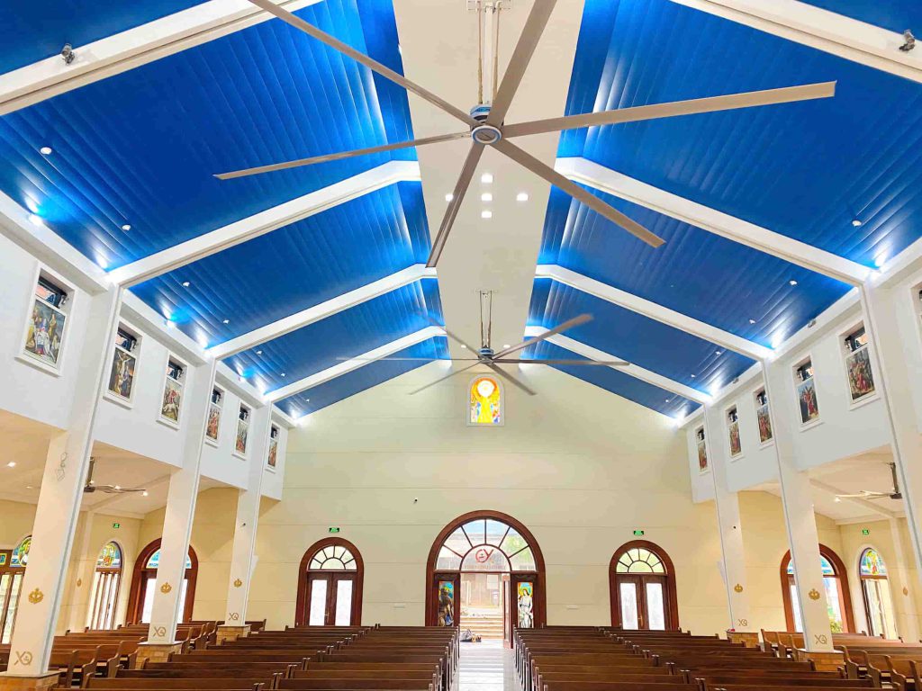 Quạt trần công nghiệp cho nhà thờ KaleFans