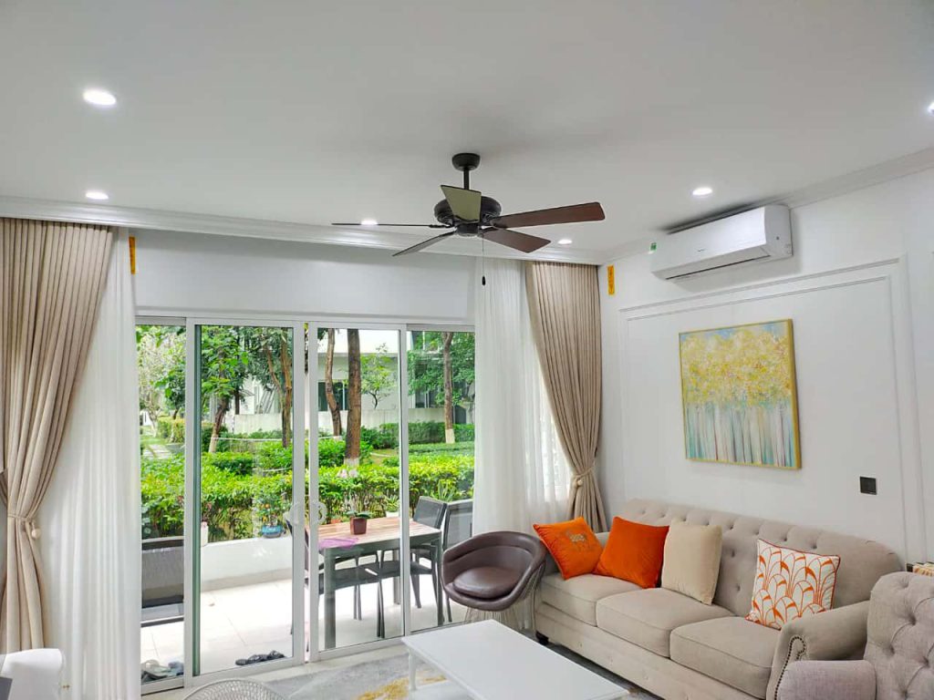 Quạt trần LuxuryFan tại Đại lý Đà Nẵng lắp đặt thực tế khách hàng