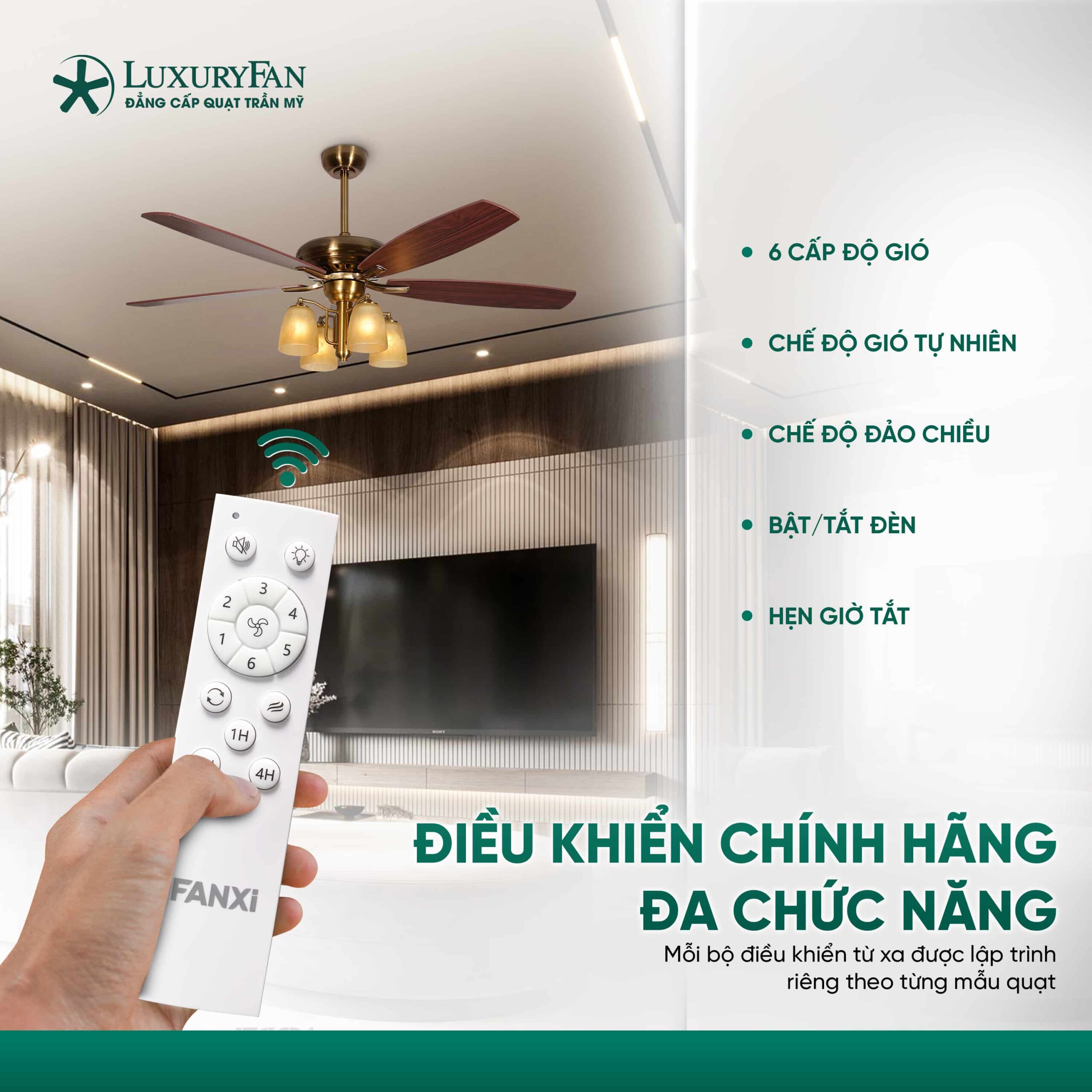Điều khiển chính hãng, đa chức năng
