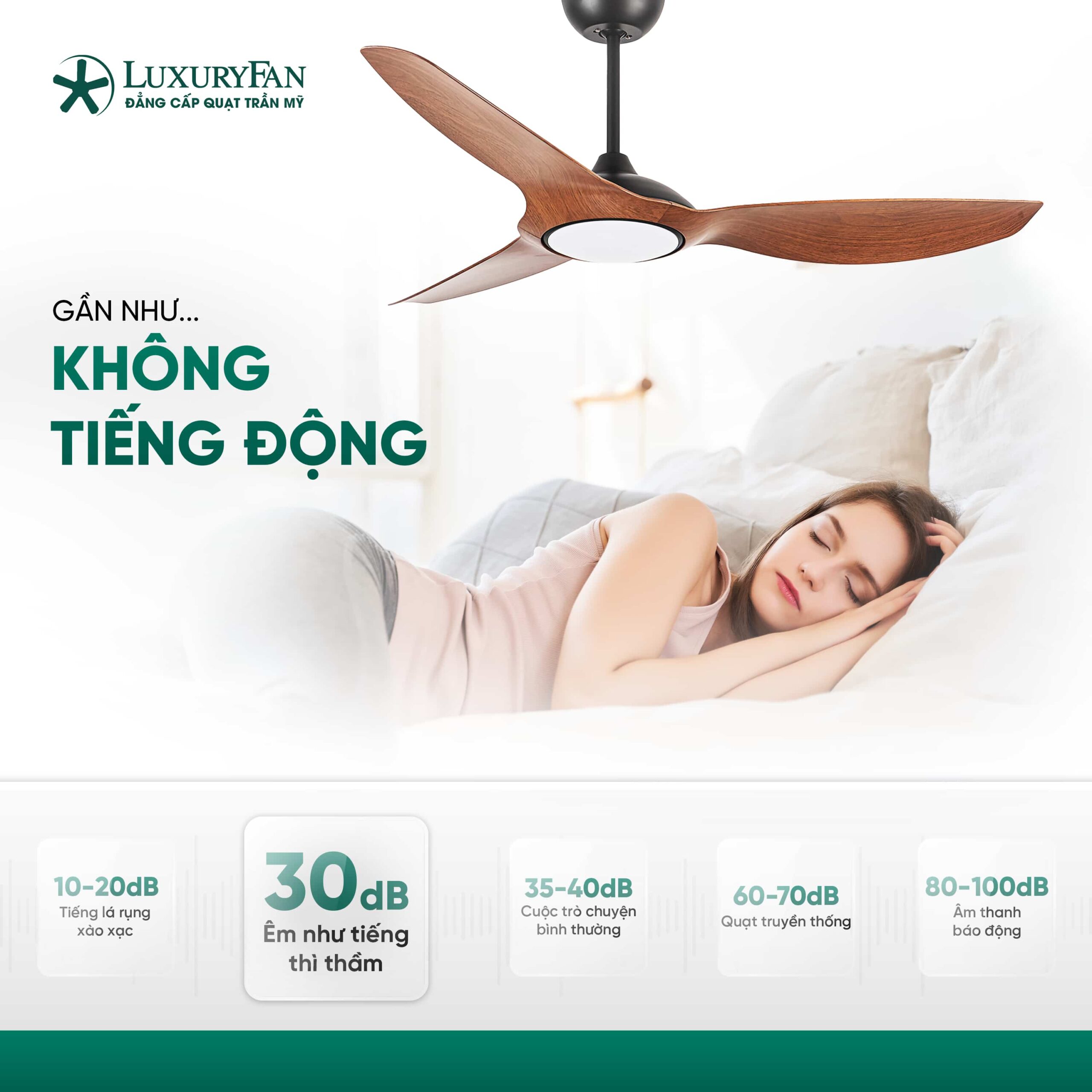 Vận hành êm ái gần như không tiếng động