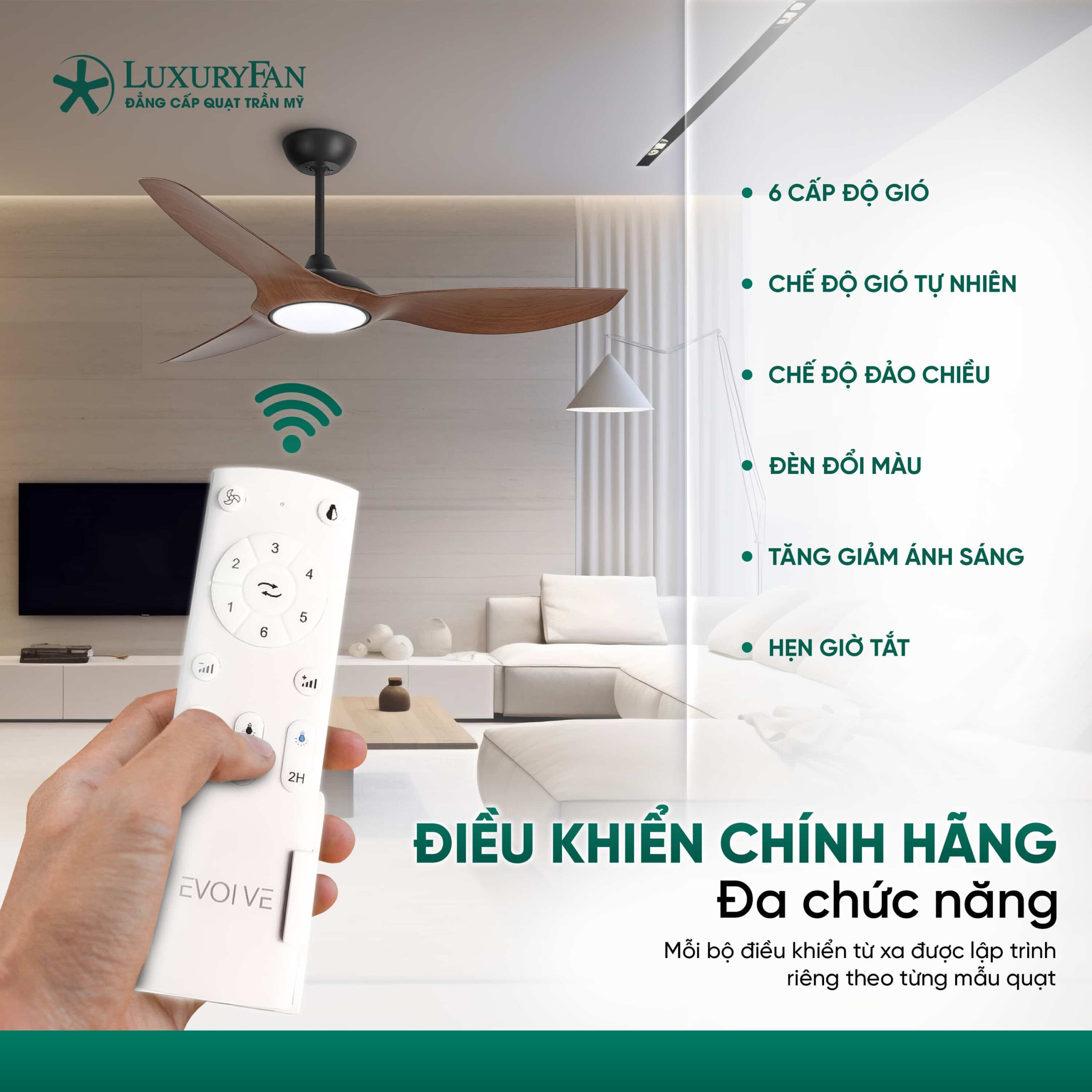 Điều khiển chính hãng, đa chức năng