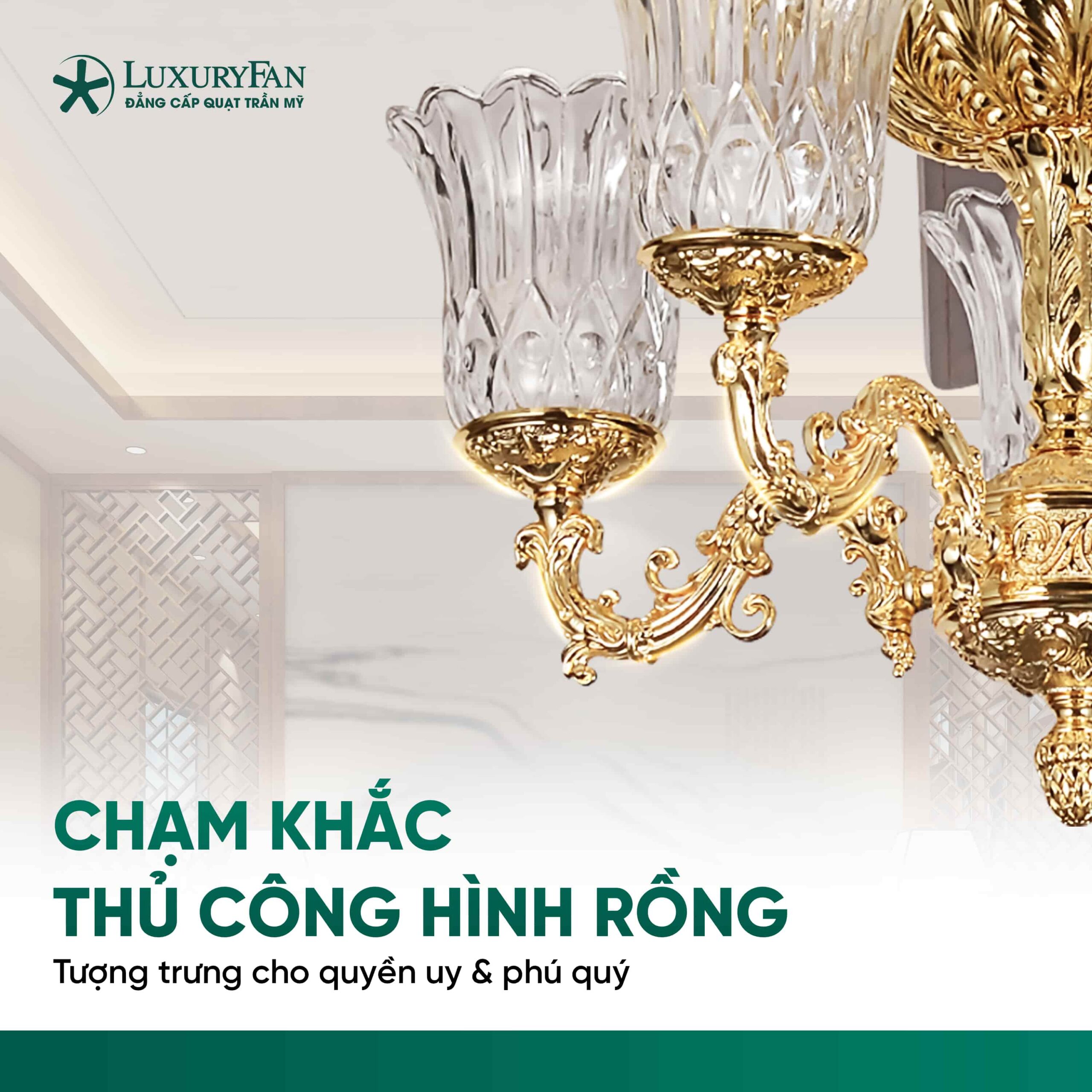 Chạm khắc thủ công hình rồng quyền uy