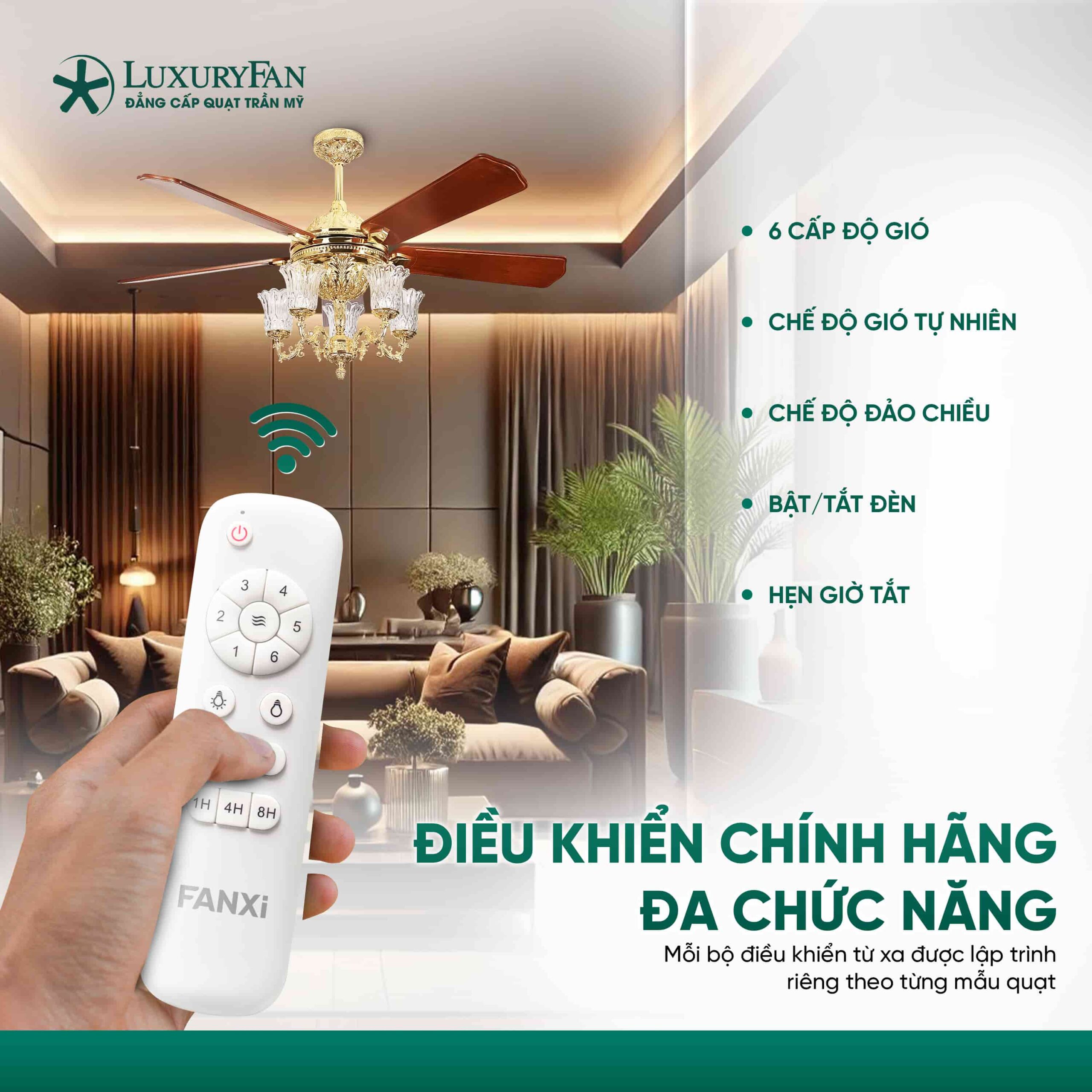 Điều khiển chính hãng, đa chức năng