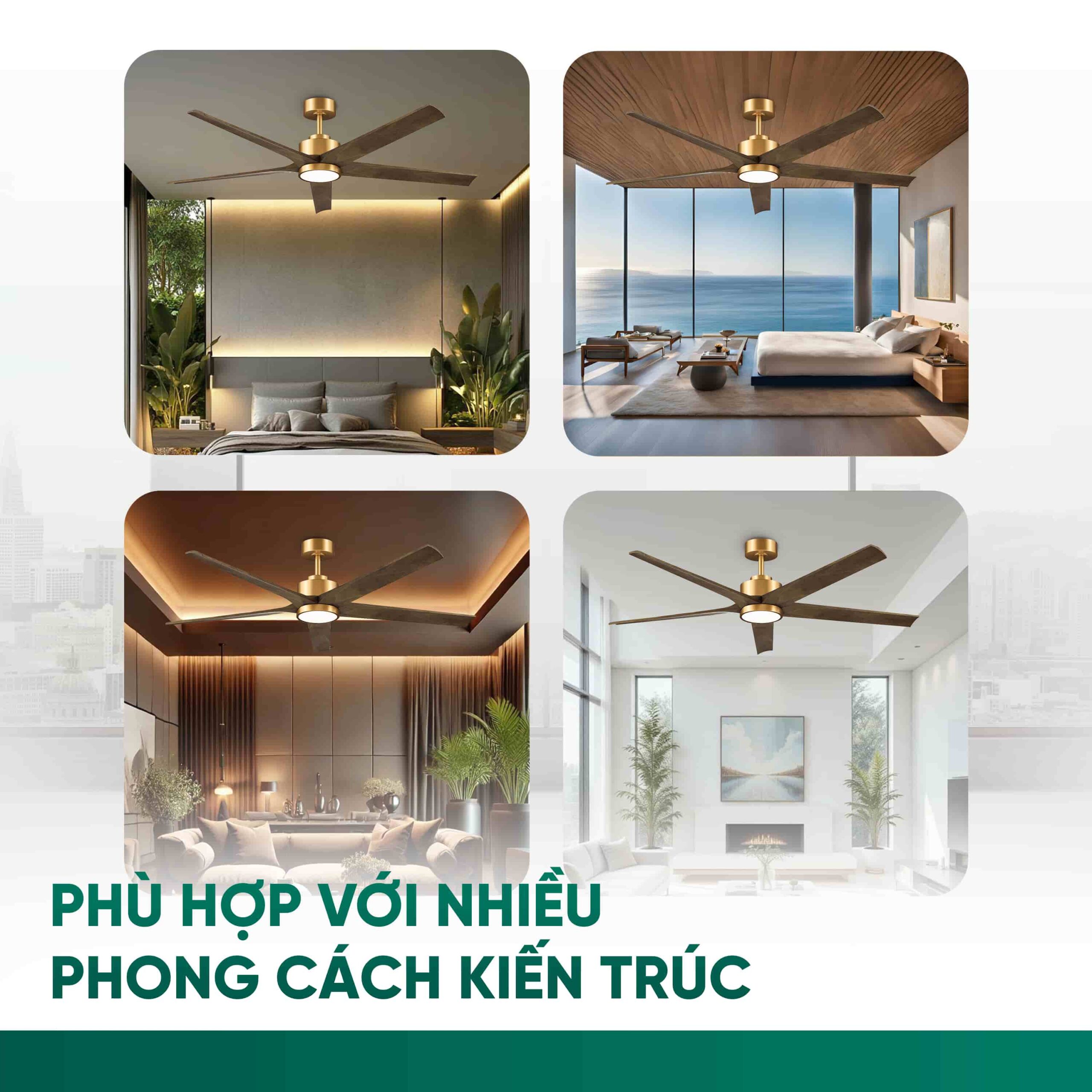 Phù hợp nhiều phong cách kiến trúc