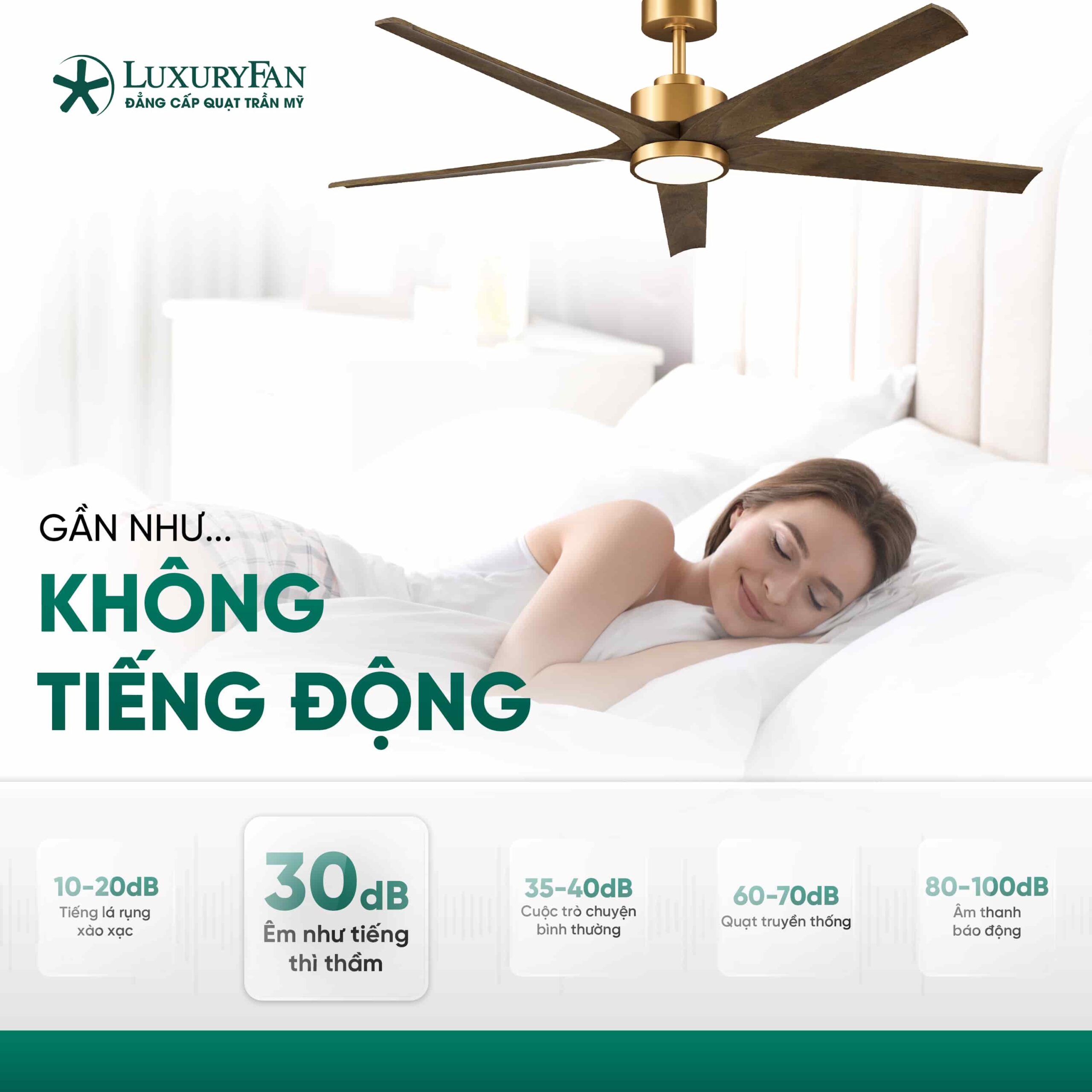 Vận hành êm ái, gần như không tiếng động