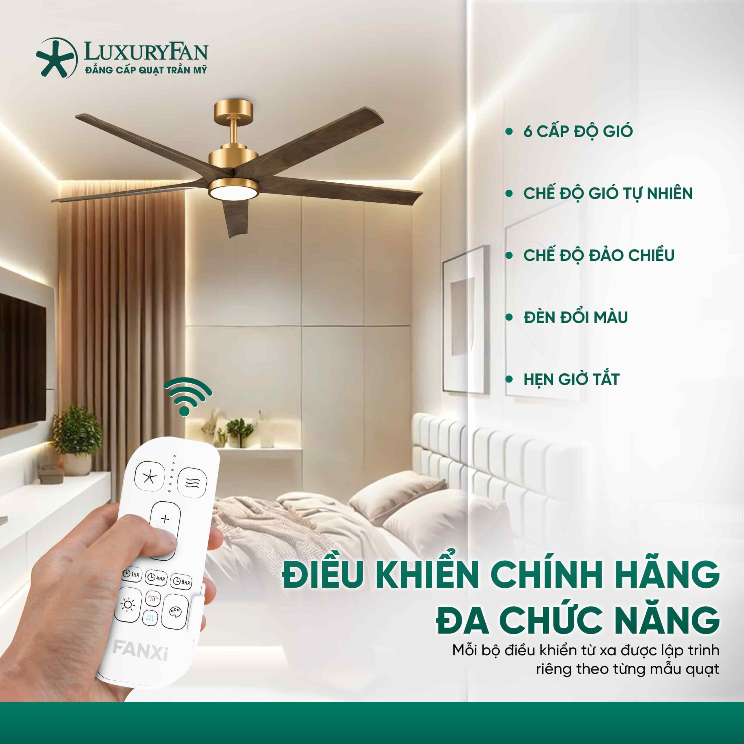 Điều khiển chính hãng, đa chức năng