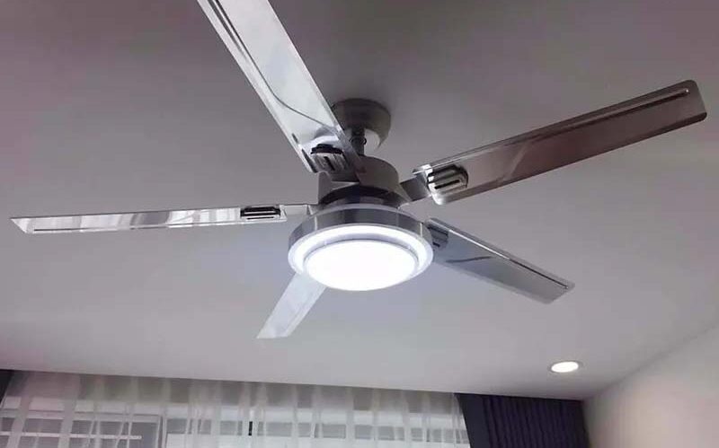 Quạt trần cánh nhôm sáng bóng