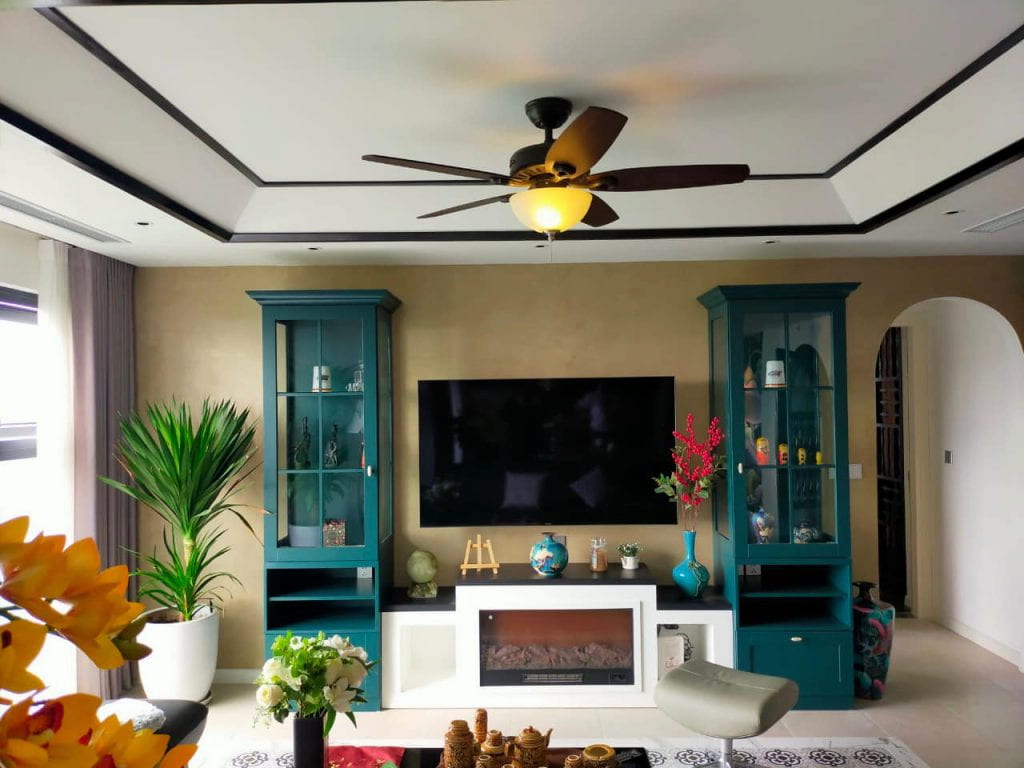 Quạt trần màu đồng Hunter Builder Deluxe