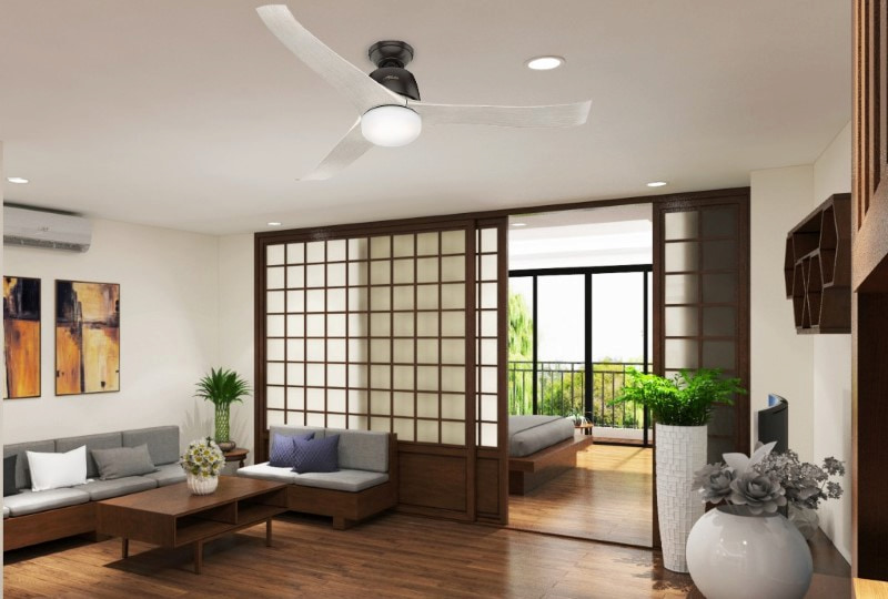 Quạt trần Hunter Harmony giả gỗ