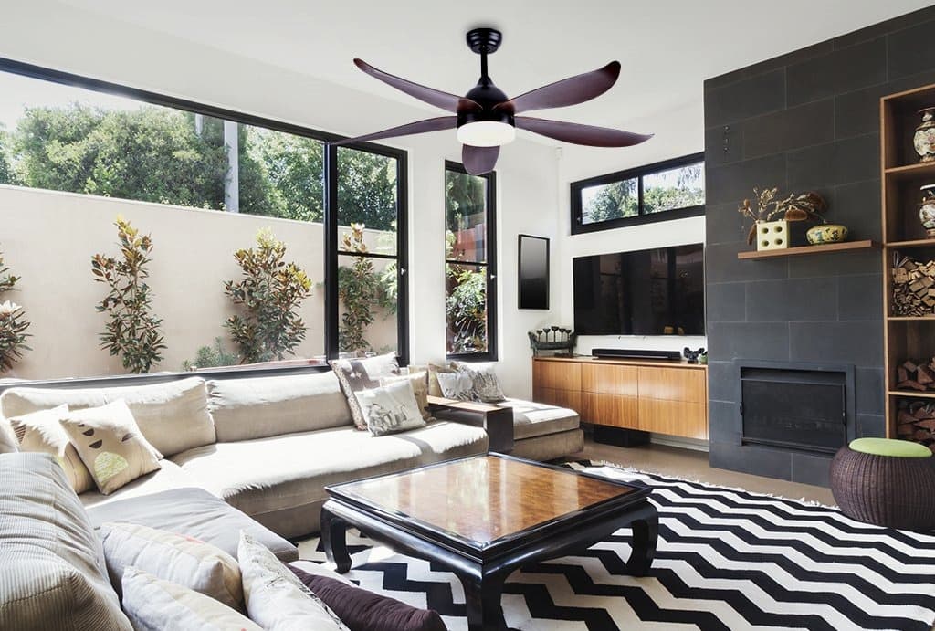 Quạt trần LuxAire Sunny giả gỗ