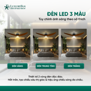 Đèn LED 3 màu - Tùy chỉnh linh hoạt theo nhu cầu