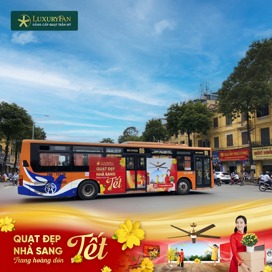 luxuryfan trên các tuyến xe bus