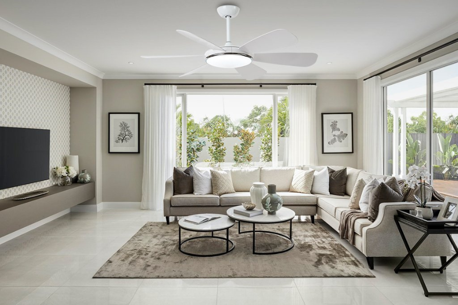 Vận hành êm ái, không rung lắc là ưu điểm của quạt trần 6 cánh