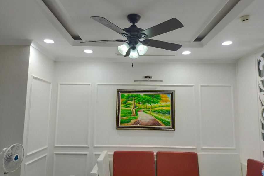 Quạt trần chung cư kết hợp đèn chiếu sáng