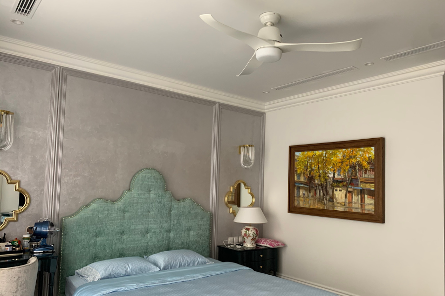 Quạt trần chung cư cho phòng ngủ