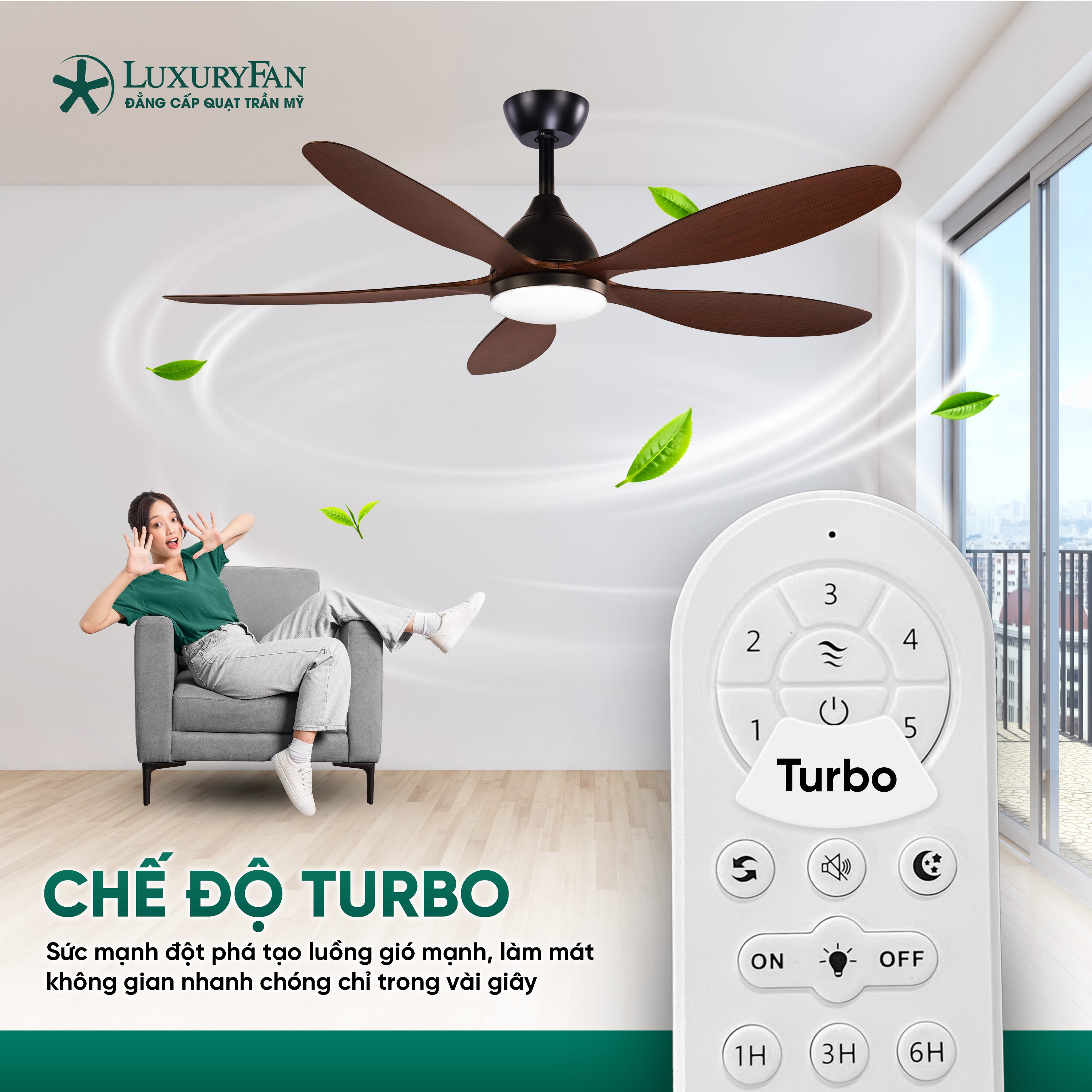 Chế độ Turbo làm mát nhanh chóng chỉ trong vài giây