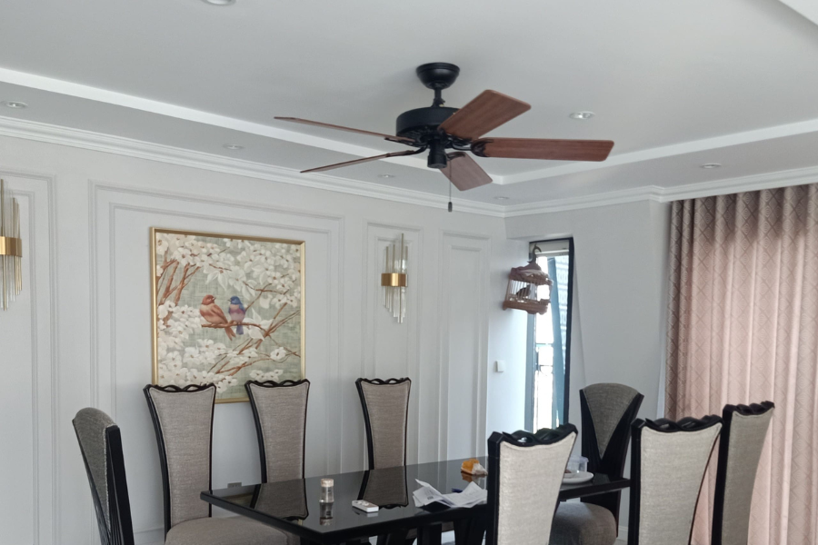 Quạt trần sử dụng kim loại đồng – Xu hướng của không gian sống hiện đại