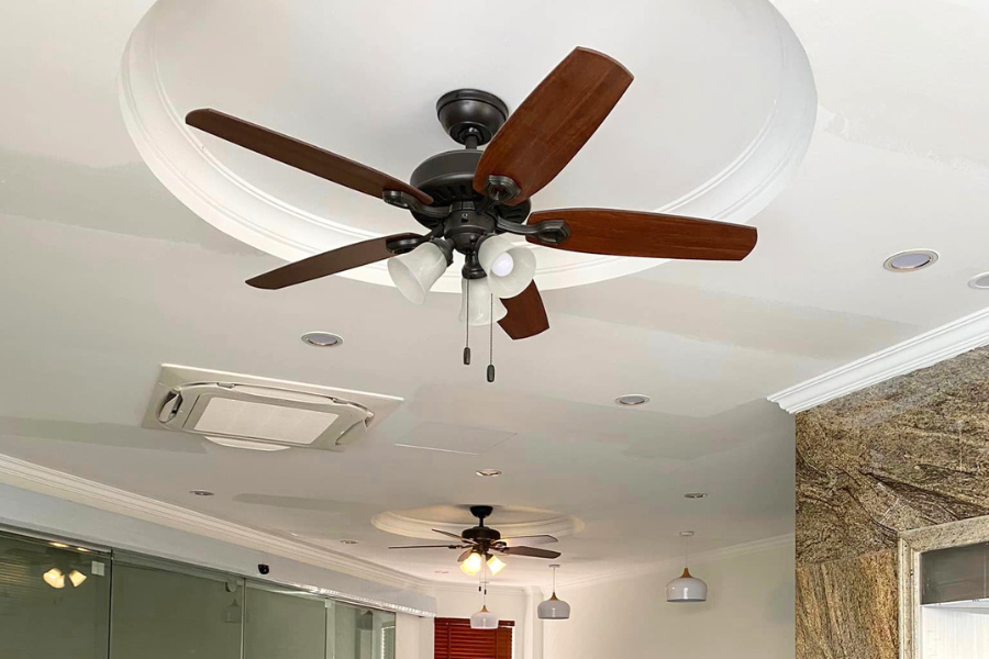 Quạt trần phong cách cổ điển phù hợp với không gian nào?
