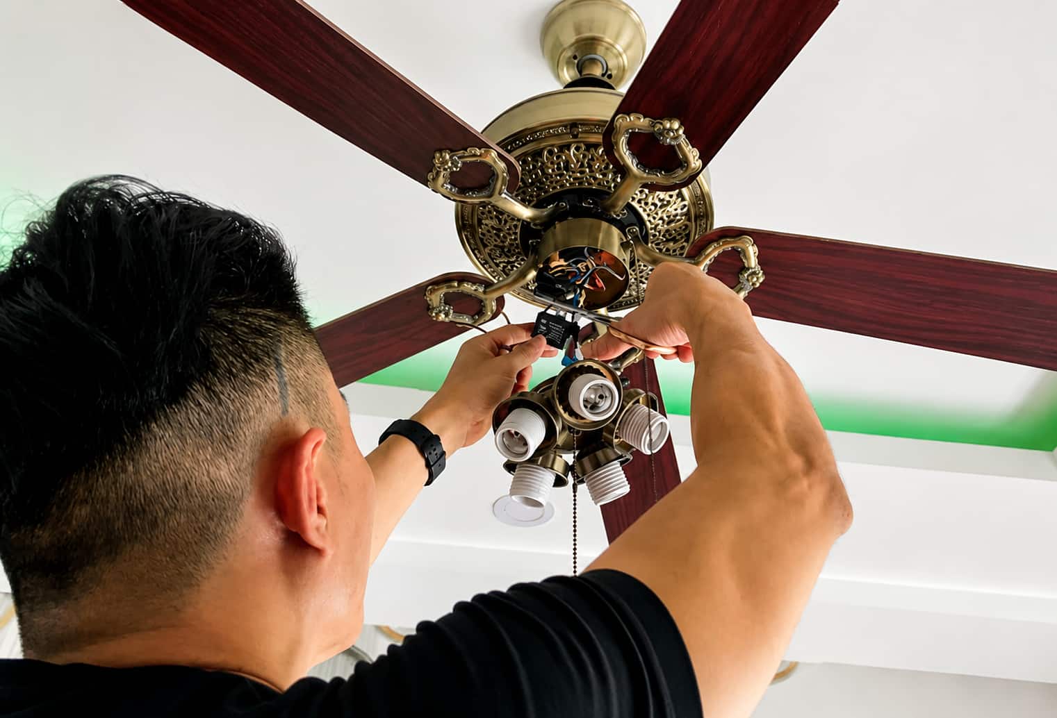 Cách đấu tụ quạt trần tại nhà