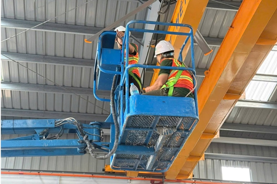 Lắp đặt quạt trần công nghiệp chuẩn kỹ thuật