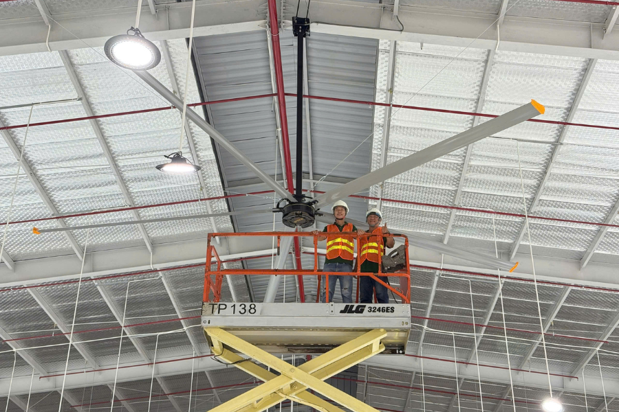 Khái niệm về Quạt Trần Công Nghiệp HVLS