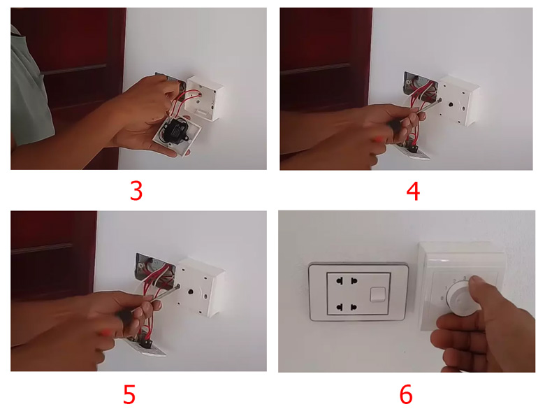 Lắp hộp số quạt trần đơn giản tại nhà